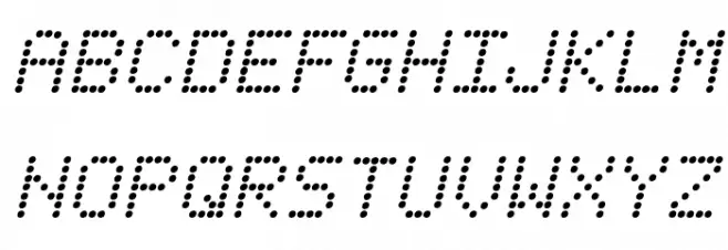Fanfare Ticker Italic Шрифта ВЕРХНИЙ