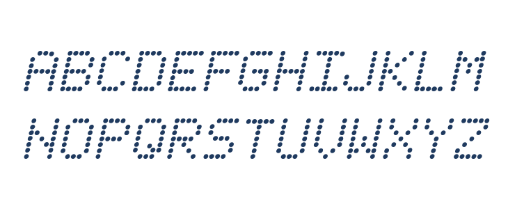 Fanfare Ticker Italic Lowercase