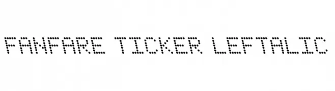 Fanfare Ticker Leftalic  नि: शुल्क फ़ॉन्ट्स डाउनलोड