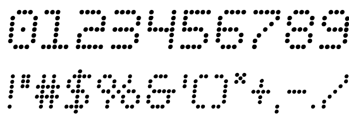 Fanfare Ticker Semi-Italic Font OTHER CHARS