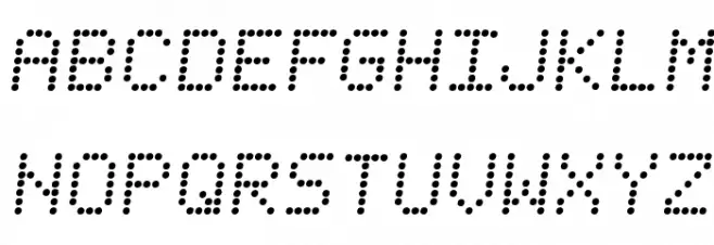 Fanfare Ticker Semi-Italic خط أحرف كبيرة