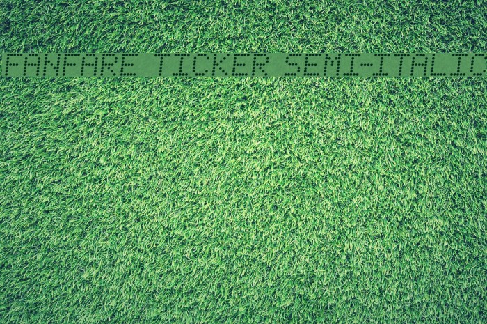 Fanfare Ticker Semi-Italic Font examples