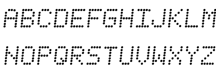 Fanfare Ticker Semi-Italic Font LOWERCASE