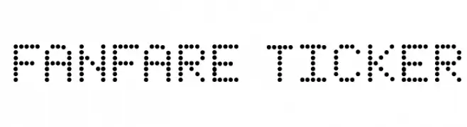 Fanfare Ticker  font caratteri gratis