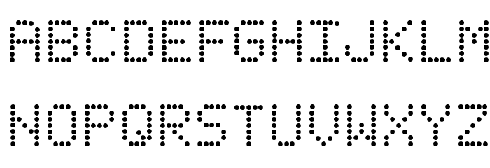 Fanfare Ticker Font LOWERCASE