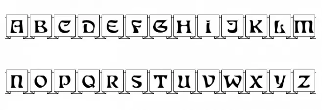 Fanfold Шрифта ВЕРХНИЙ