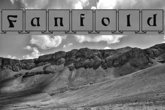 Fanfold Шрифта examples