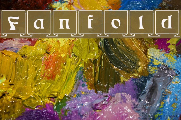 Fanfold Font examples