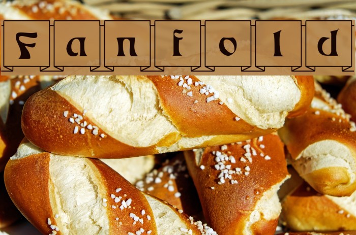 Fanfold Font examples