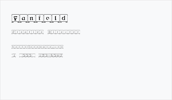 Fanfold Business Card