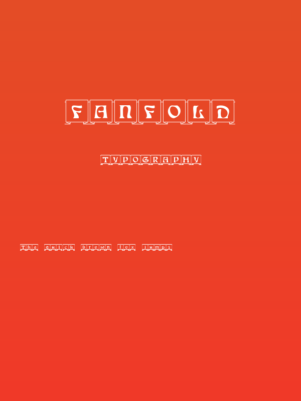 Fanfold Poster