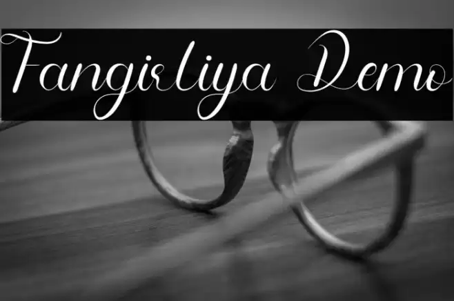 Fangirliya Demo Font examples