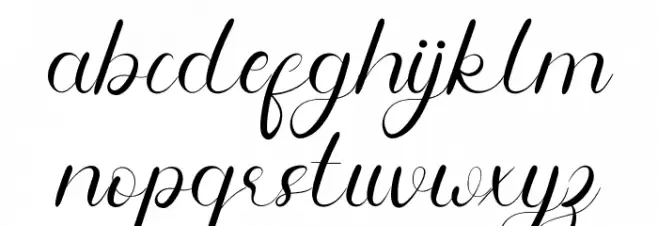 Fangirliya Demo Schriftart Kleinbuchstaben