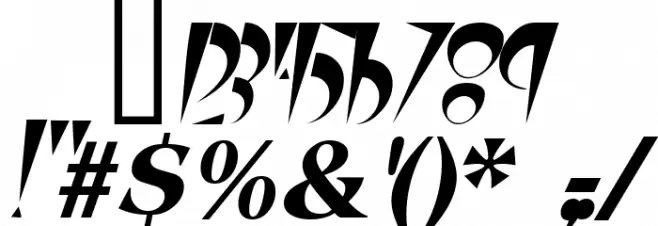 FangsSCapsSSK Italic フォント その他の文字