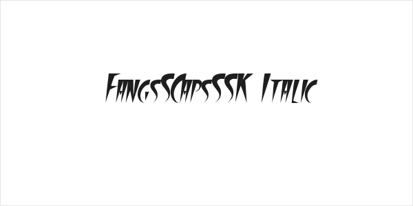 FangsSCapsSSK Italic Logo