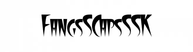FangsSCapsSSK  Скачать бесплатные шрифты