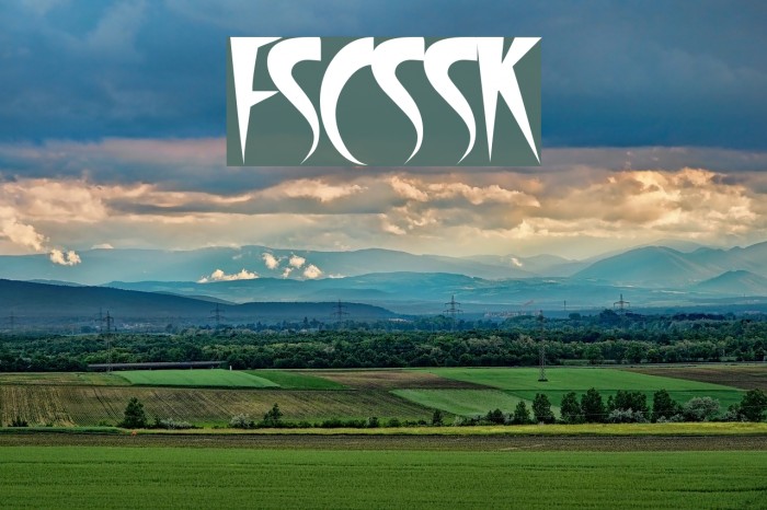 FangsSCapsSSK Font examples