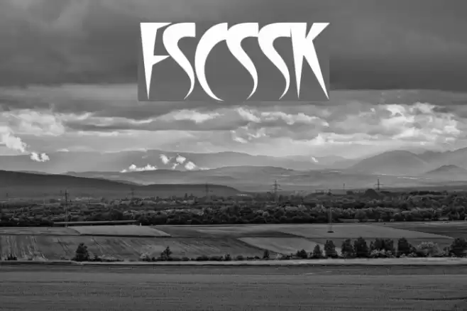 FangsSCapsSSK Шрифта examples