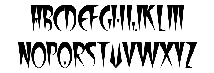 FangsSCapsSSK Font LOWERCASE