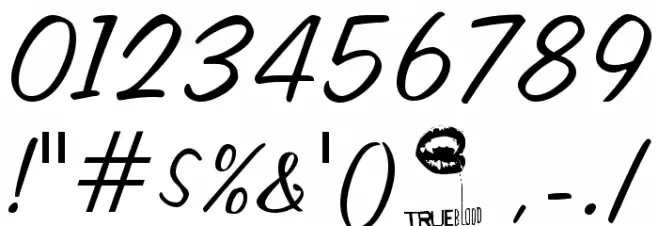 Fangtasia Font OTHER CHARS