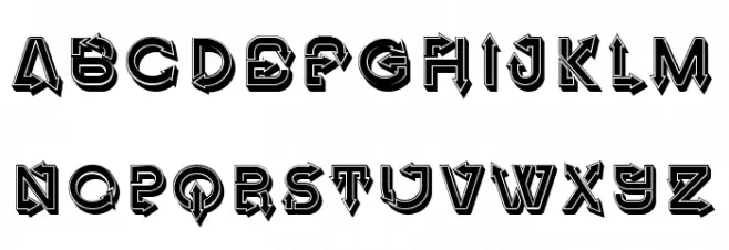 Fangxiang 3D Regular Schriftart Groß