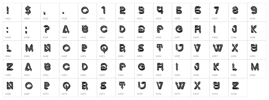 Fangxiang 3D Regular Character Map