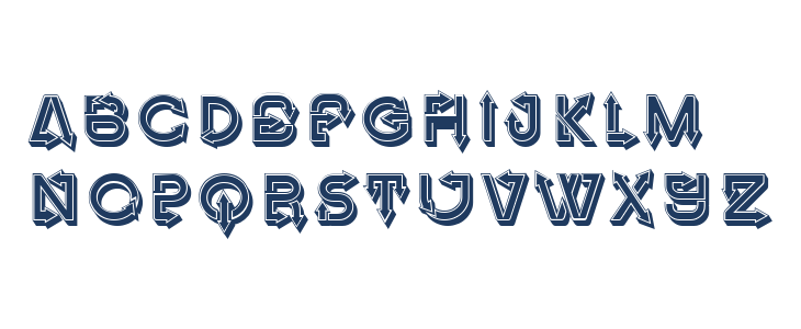 Fangxiang 3D Regular Lowercase