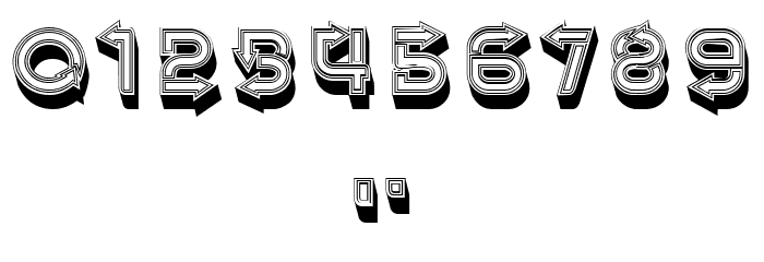 Fangxiang 3D Rustique Regular Font OTHER CHARS