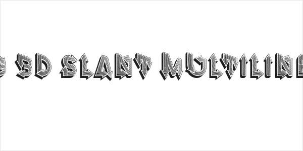 Fangxiang 3D Slant Multiline Regular Logo