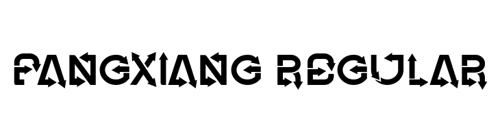Fangxiang Regular  font caratteri gratis