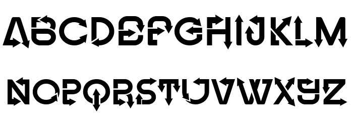 Fangxiang Regular Font LOWERCASE