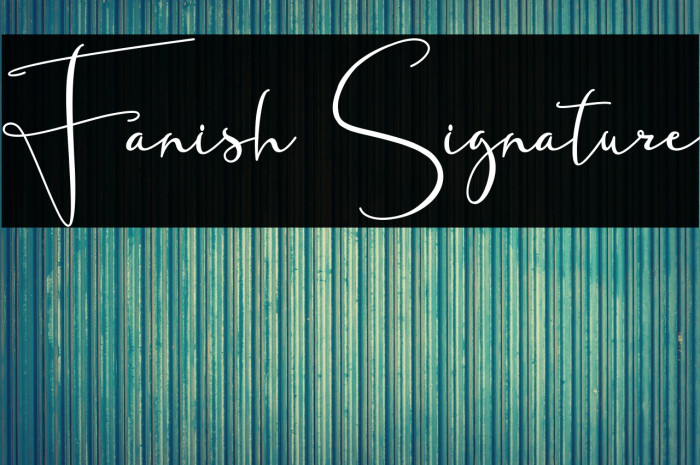 Fanish Signature Example 1