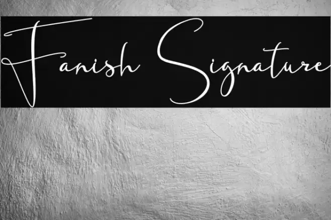 Fanish Signature خط examples