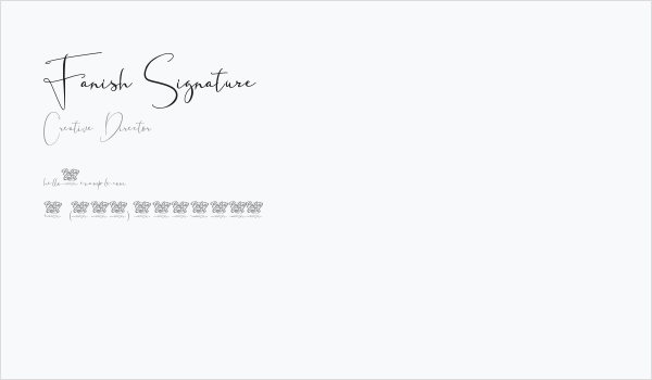Fanish Signature Business Card