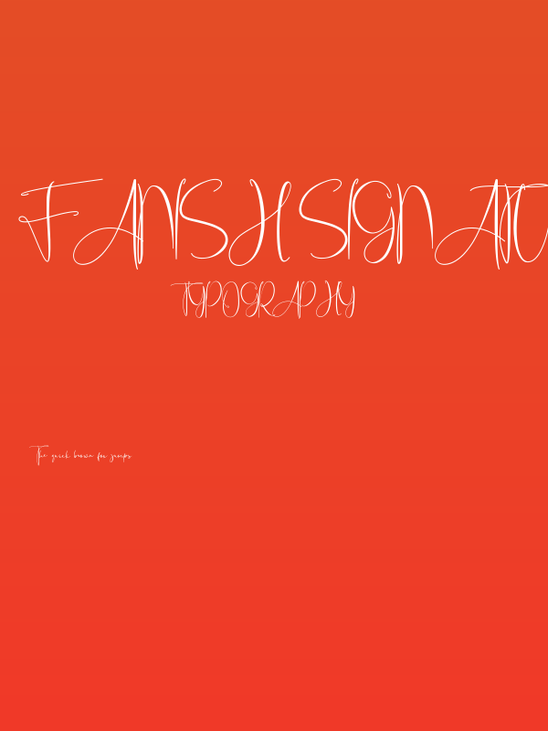 Fanish Signature Poster