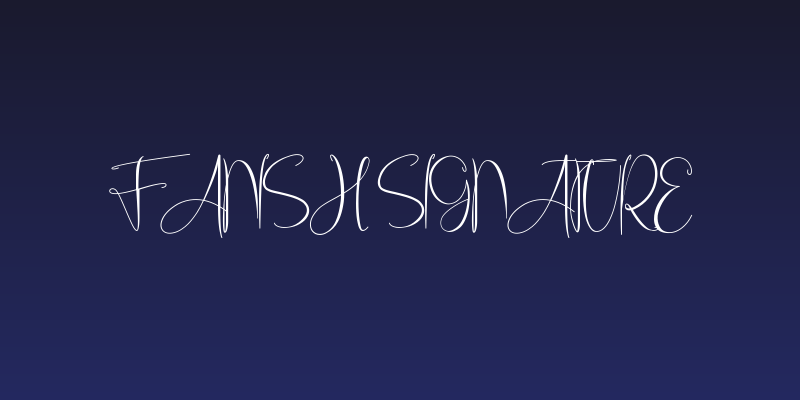 Fanish Signature Social Header