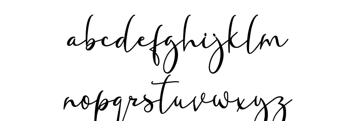Fanish Signature Caratteri MINUSCOLO
