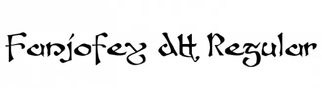 Fanjofey AH Regular  font caratteri gratis