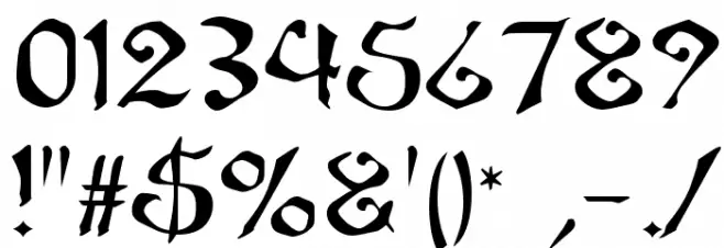 Fanjofey Leoda AH Regular Font OTHER CHARS