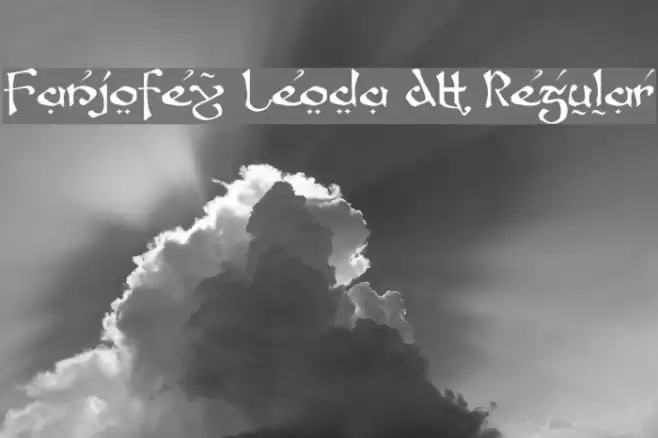 Fanjofey Leoda AH Regular Font examples