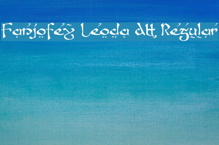 Fanjofey Leoda AH Regular Example 3