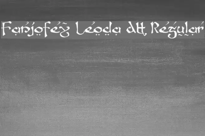Fanjofey Leoda AH Regular Font examples