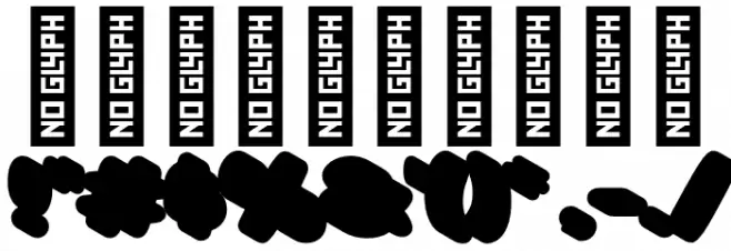 Fanky Bubble Graffiti Extrude Font OTHER CHARS