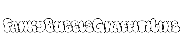 Fanky Bubble Graffiti Line  font caratteri gratis