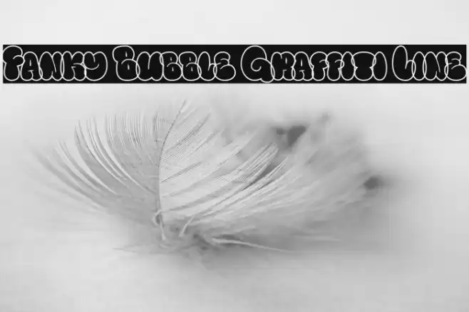 Fanky Bubble Graffiti Line Font examples