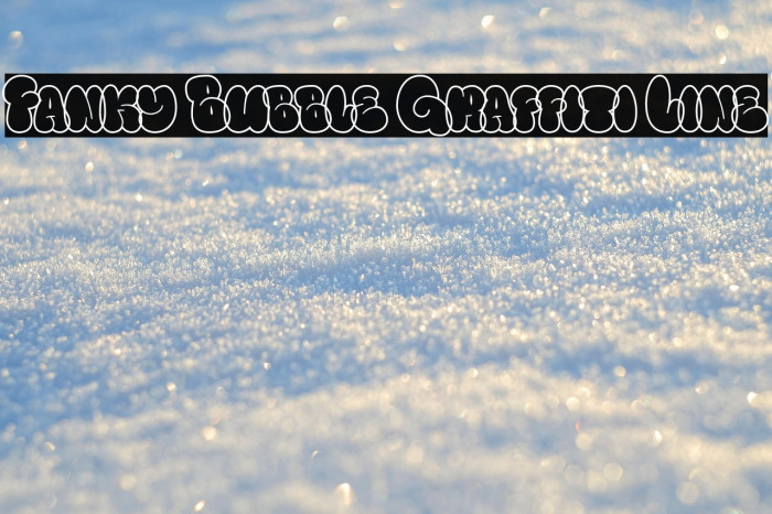Fanky Bubble Graffiti Line Example 3