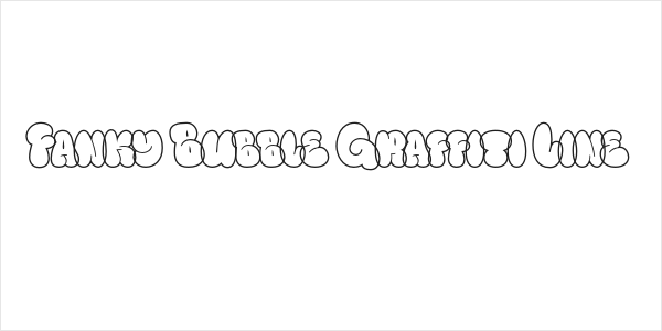 Fanky Bubble Graffiti Line Logo