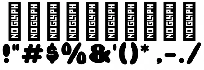 Fanky Bubble Graffiti Font OTHER CHARS