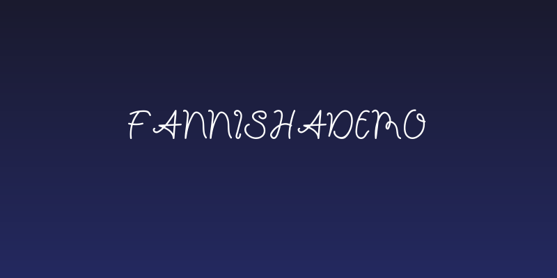 FannishaDemo Social Header