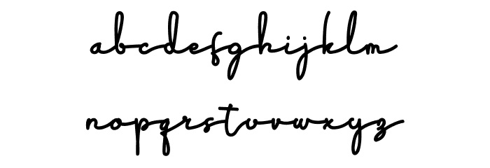FannishaDemo Font LOWERCASE